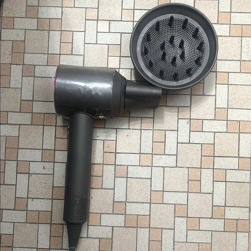 Dyson Hair Dryer with Diffuser Attachment
